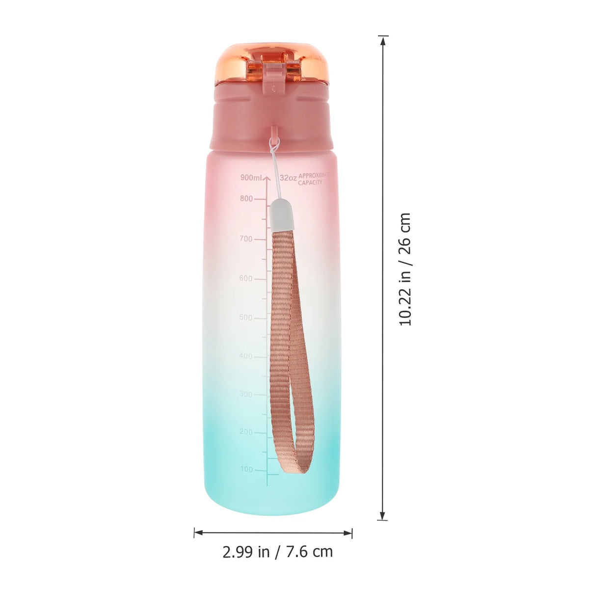2 pcs Gradient Water Bottle B26613