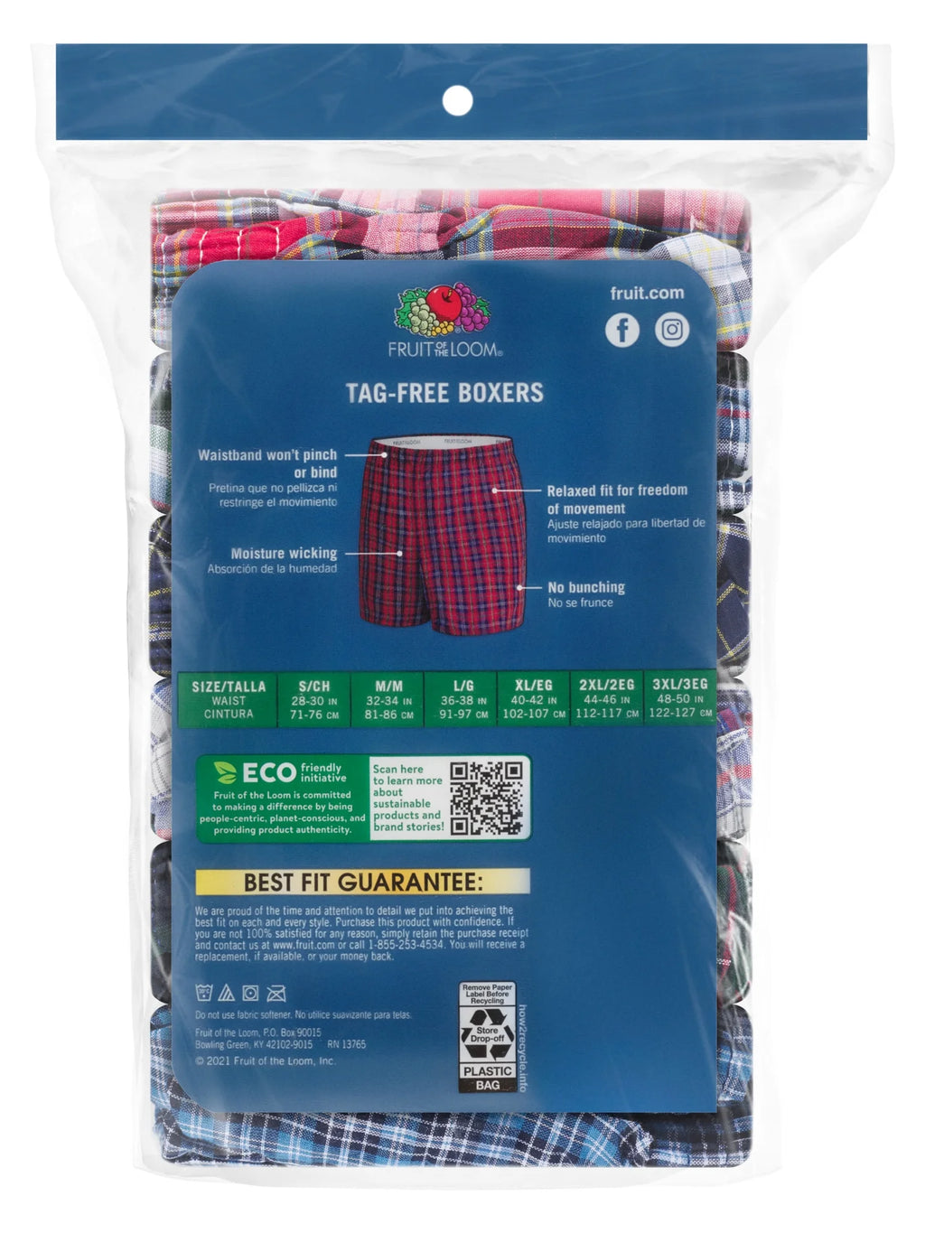 6 Pack Woven Boxers F296341