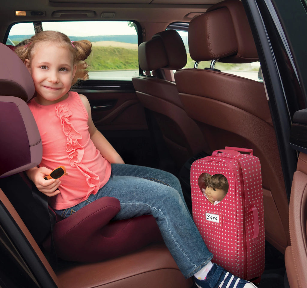 Pink Doll Travel Trolley and Carrier with Bed and Bedding O981744