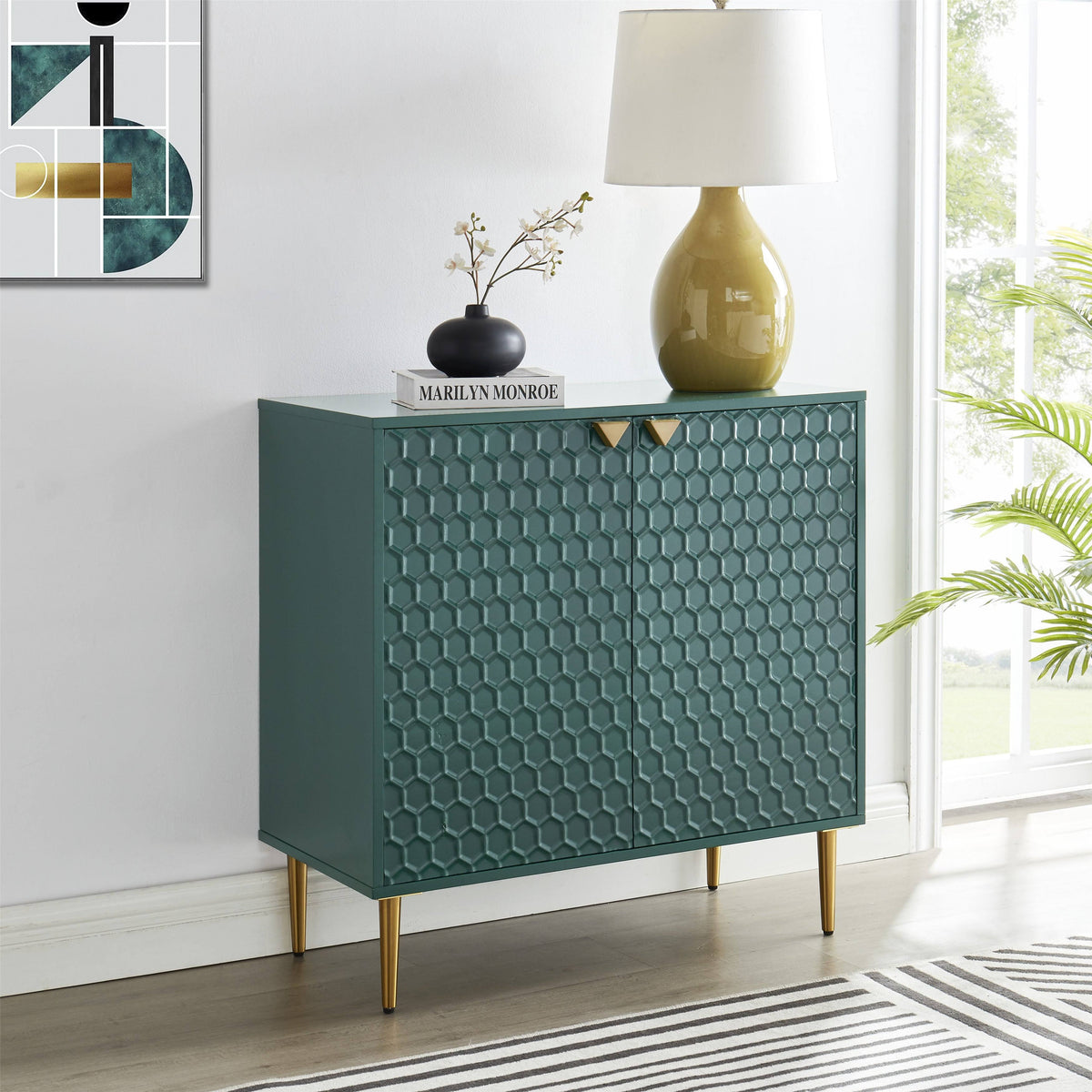 Green 2-Door Accent Cabinet L536069