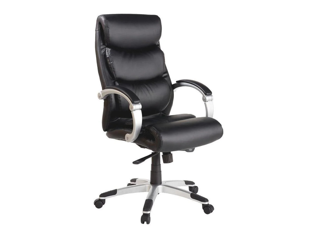 High-Back Leather Chair with Flex Arms H20329