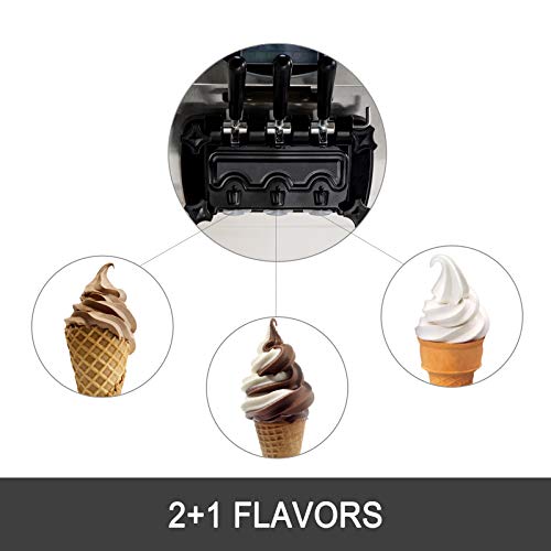 Commercial Soft Ice Cream Machine 3 Flavors C73527