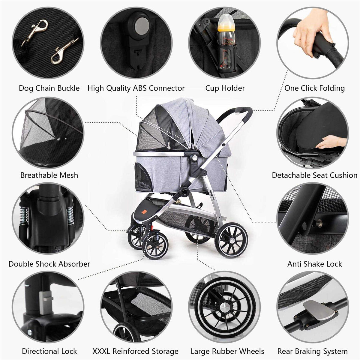 3 in 1 Pet Stroller E394432