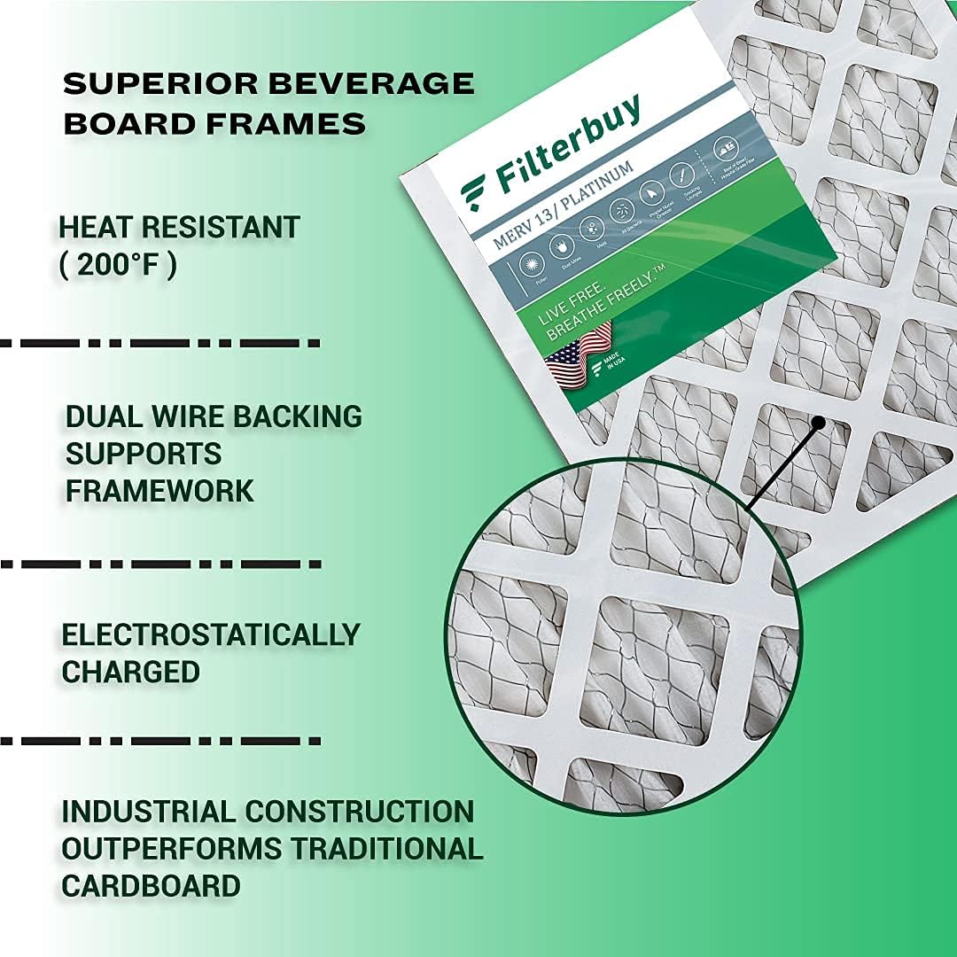 16x25x4 MERV 13 Pleated HVAC Air Filter (6-Pack) W14160