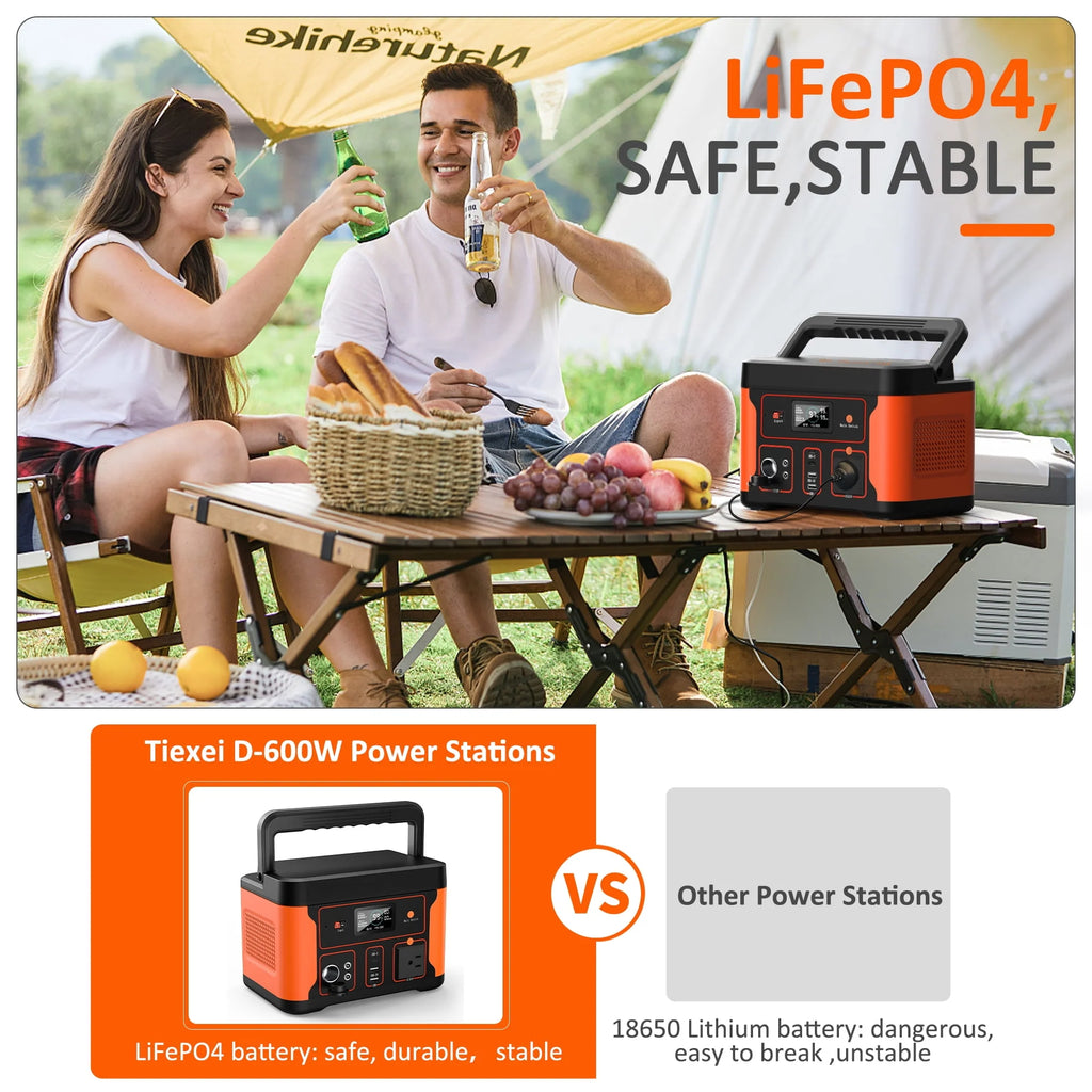 Portable Power Station 600W 550Wh LiFePO4 Battery B85228