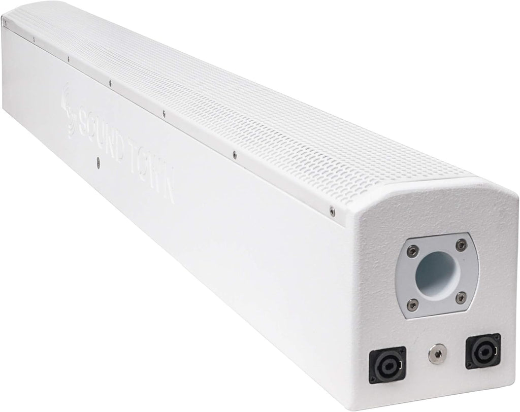White Passive Wall-Mount Column Line Array Speaker with 8 x 5” Woofers Y718088