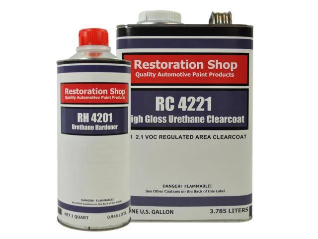Blue Pearl Urethane Basecoat Clearcoat Car Auto Paint Complete Medium Gallon Kit U628901
