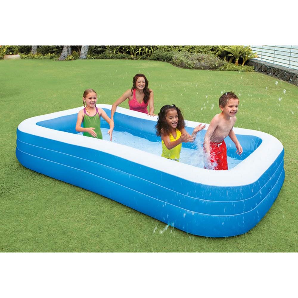 Rectangular Inflatable Swimming Pool, 2 Pack I56966
