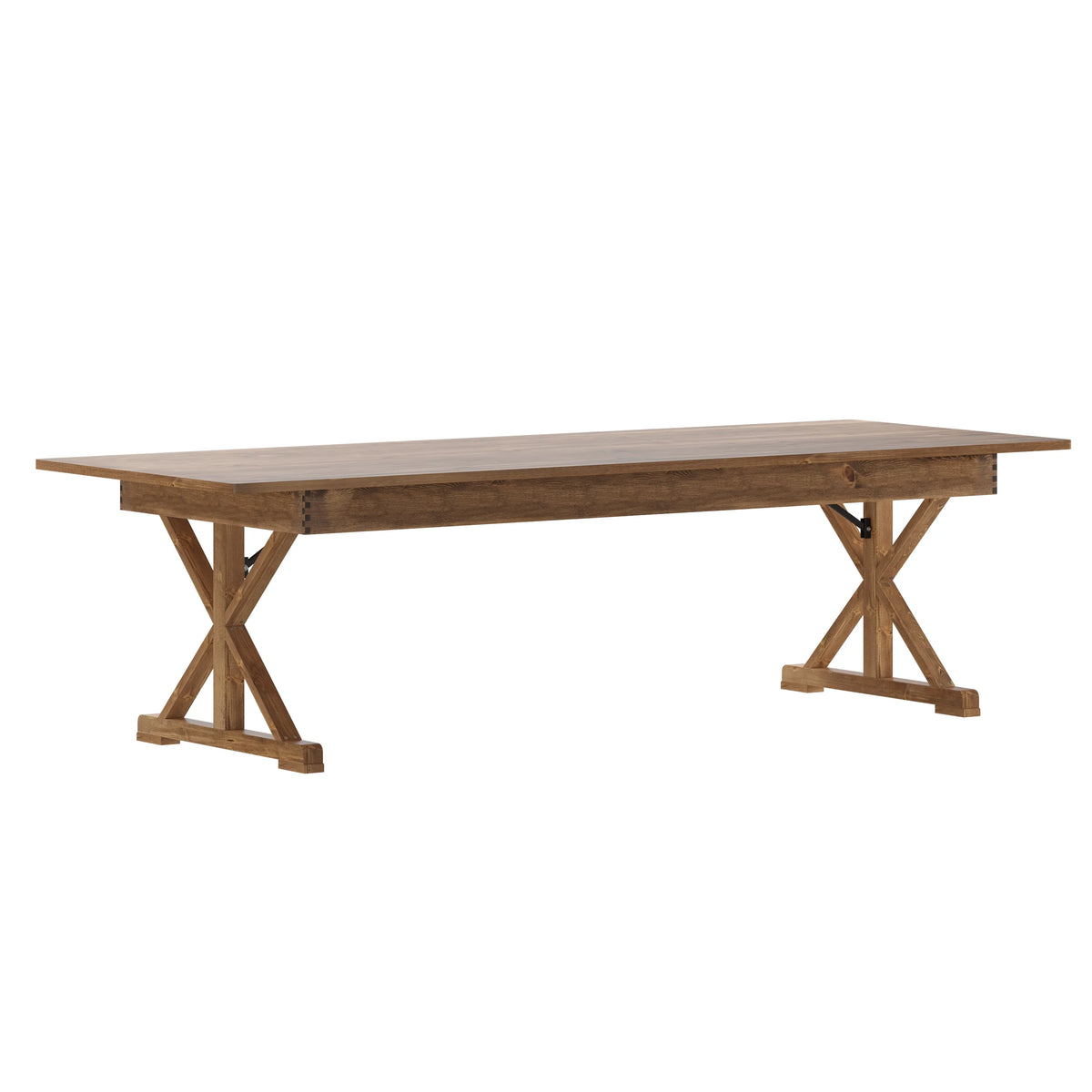 Antique Rustic Solid Pine Folding Farm Table C8492