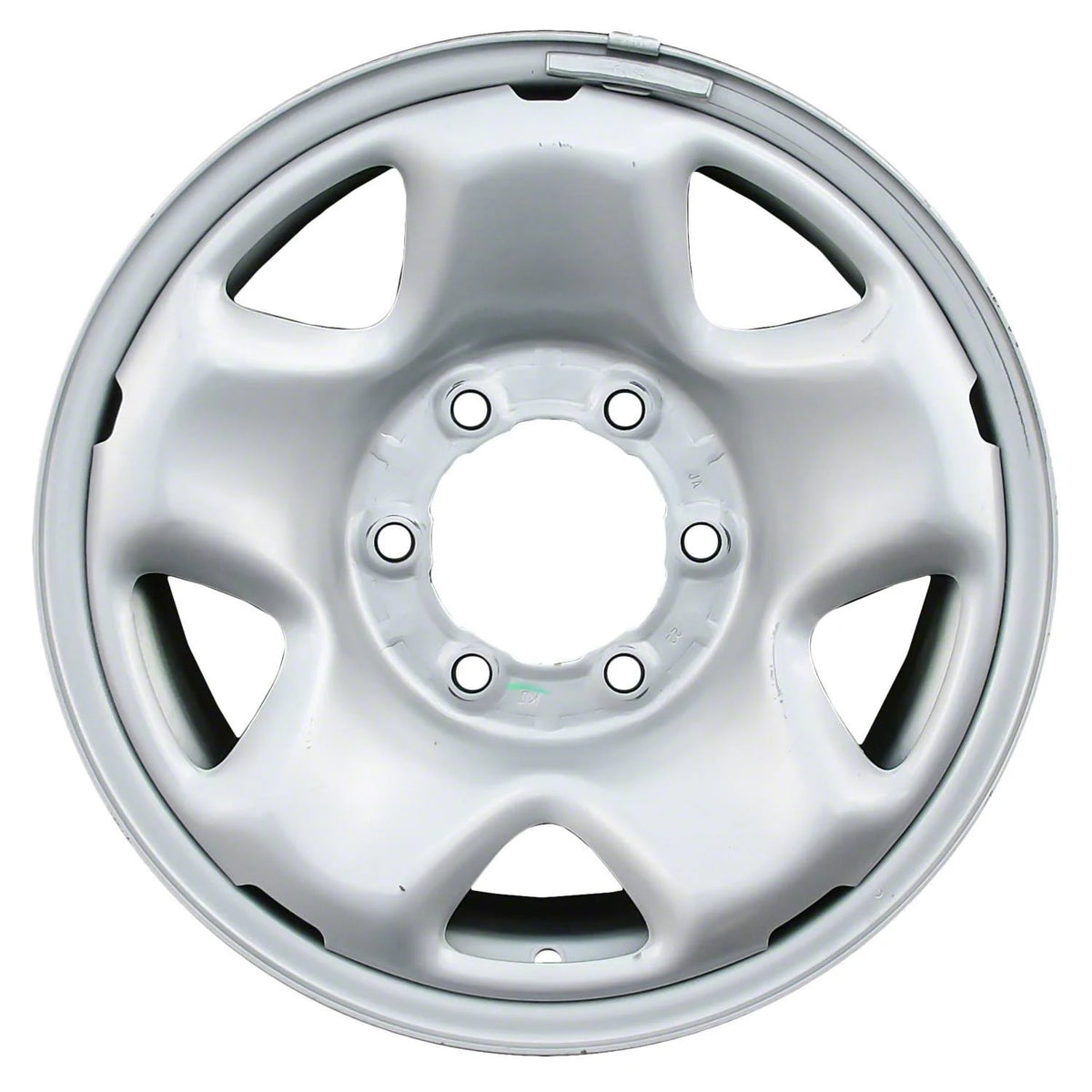 16x7 5 Spoke Silver Steel Wheel Z35024