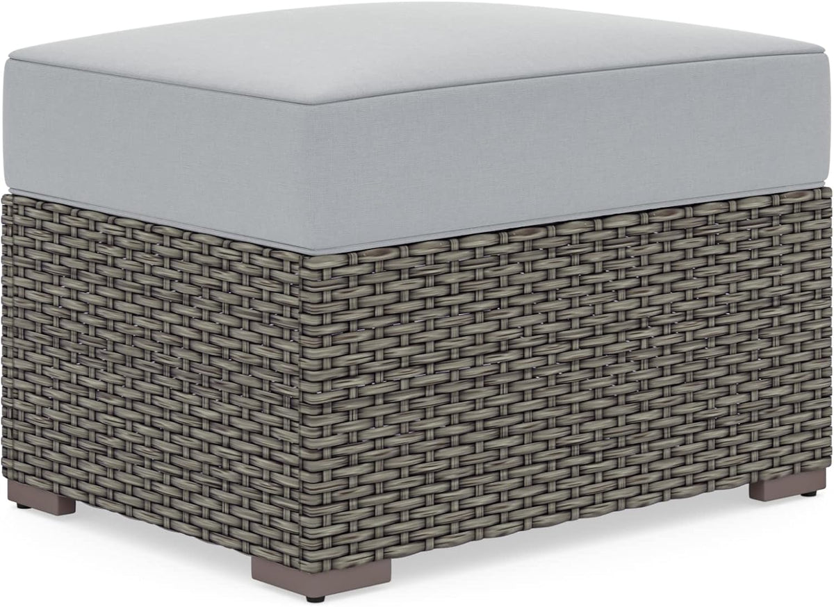 Brown Outdoor Ottoman U18364