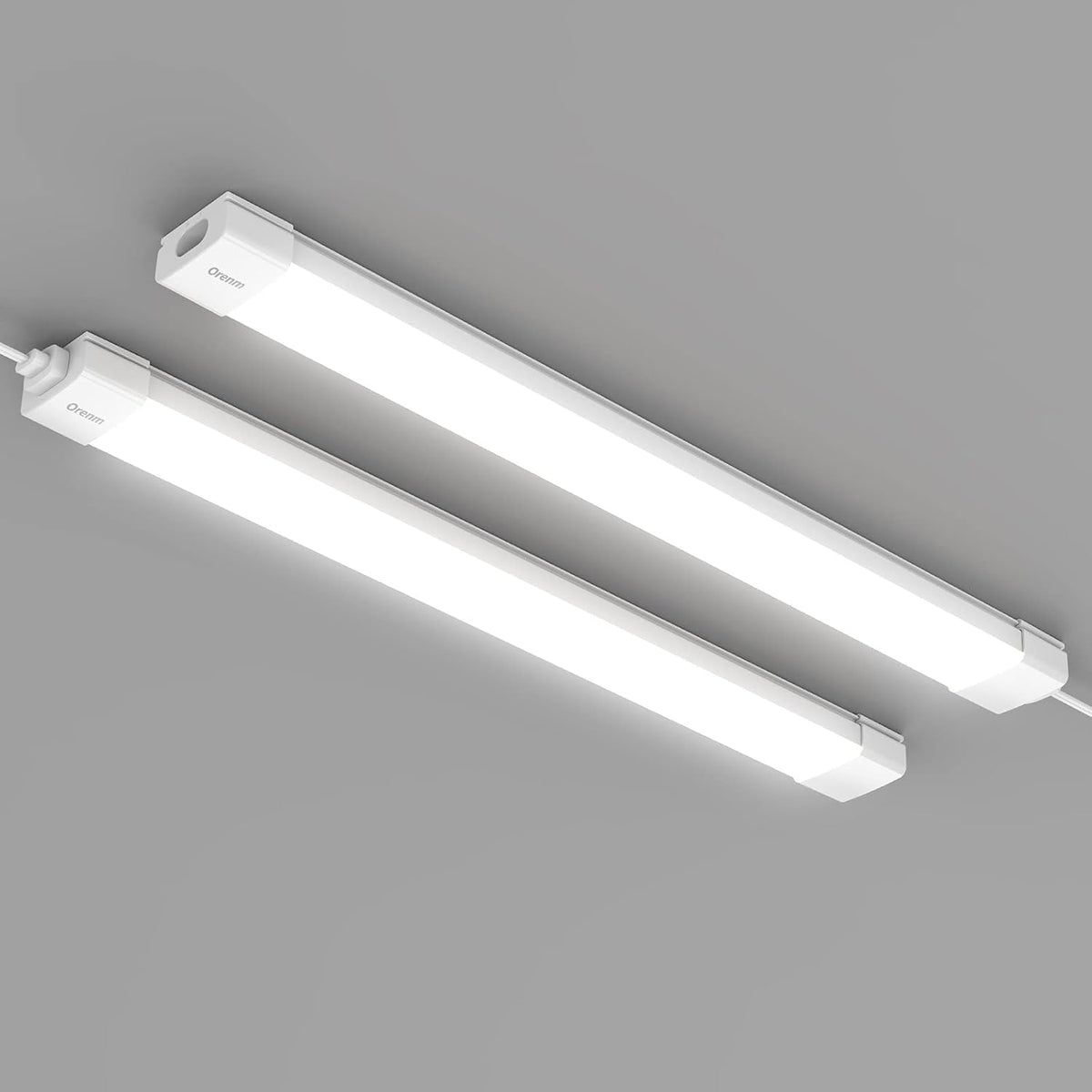 2FT 18W 5000K Waterproof LED Tube Light with Switch Cord X4378