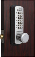 Satin Chrome Mechanical Keyless Door Knob S194642
