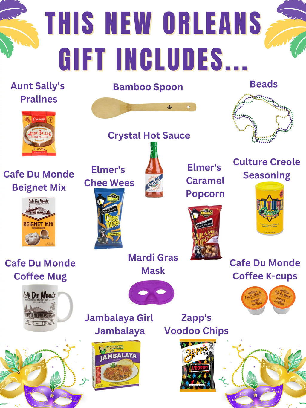 New Orleans Gift Box with Souvenirs Q17093