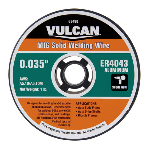 0.035 in. ER4043 MIG Solid Welding Wire 1 lb. Roll D140