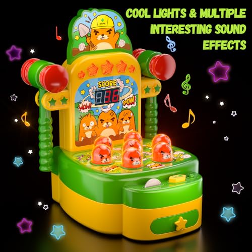 Arcade Whack Game Mole Mini Electronic Hammering Pounding Toy V6762