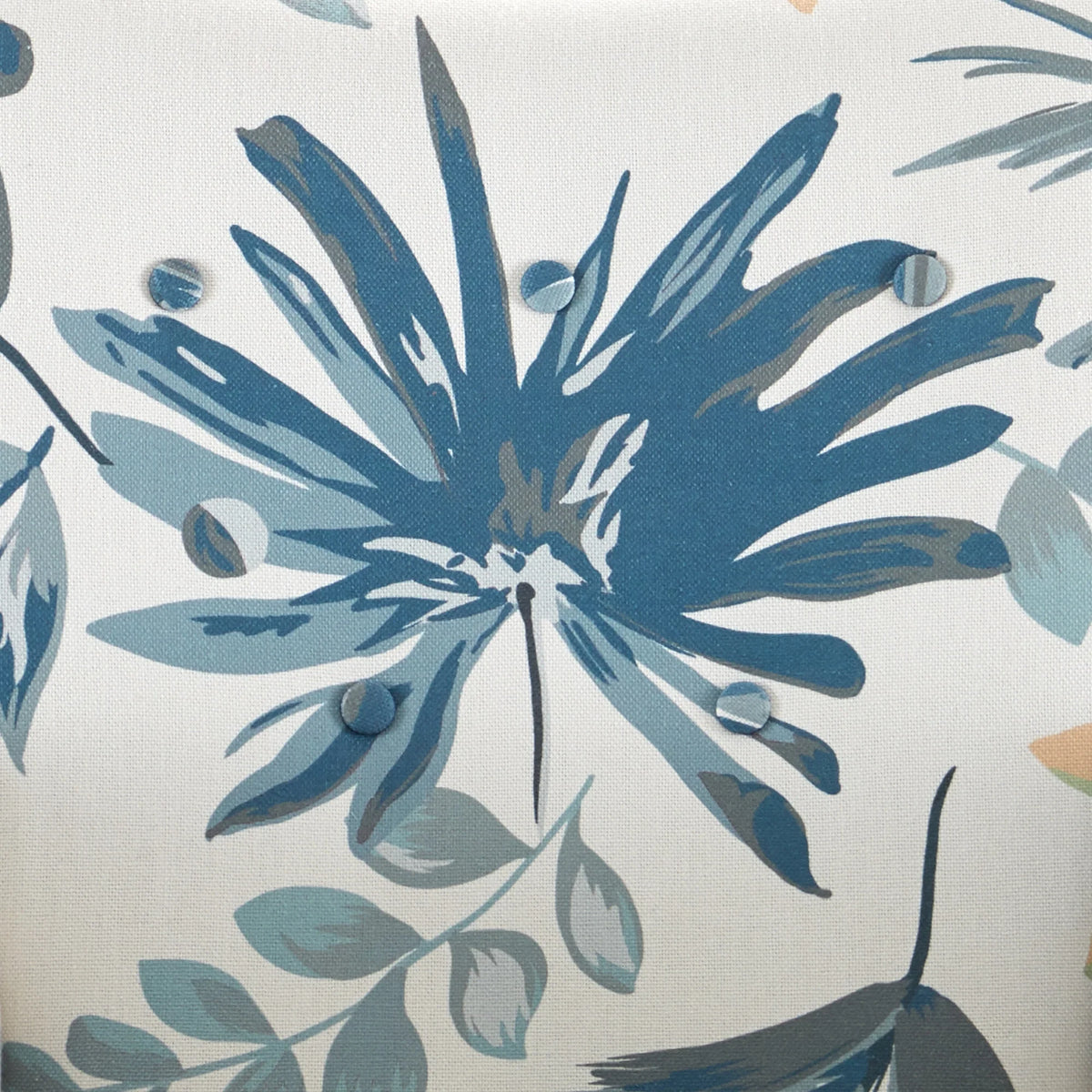 Blue Floral Accent Armchair Z86658