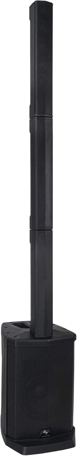 White Passive Wall-Mount Column Line Array Speaker with 8 x 5” Woofers Y718088