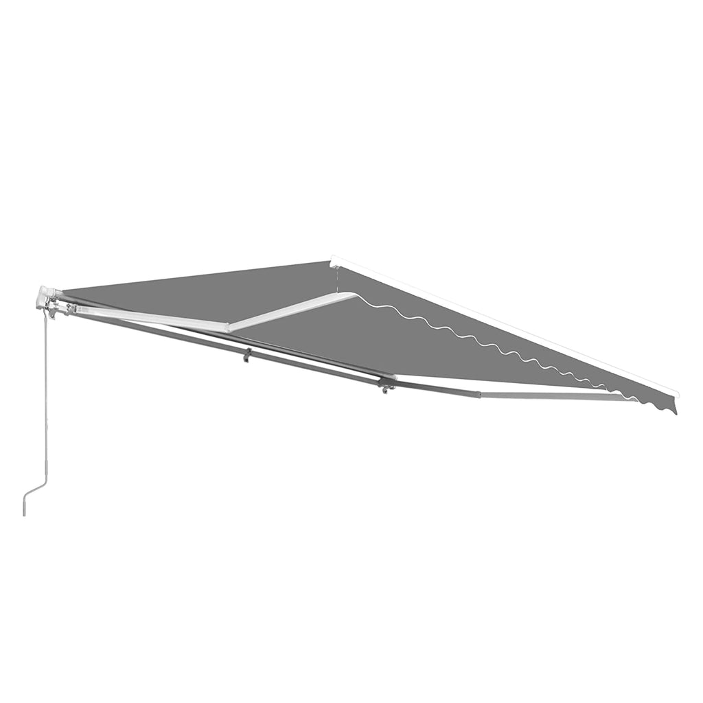 Retractable Patio 13' x 10' Awning Canopy, Gray F451