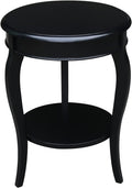 Heather Grey-Antique Washed Round End Table Y554