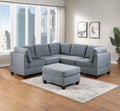 Modular Sectional 6pc Set Gray V3335