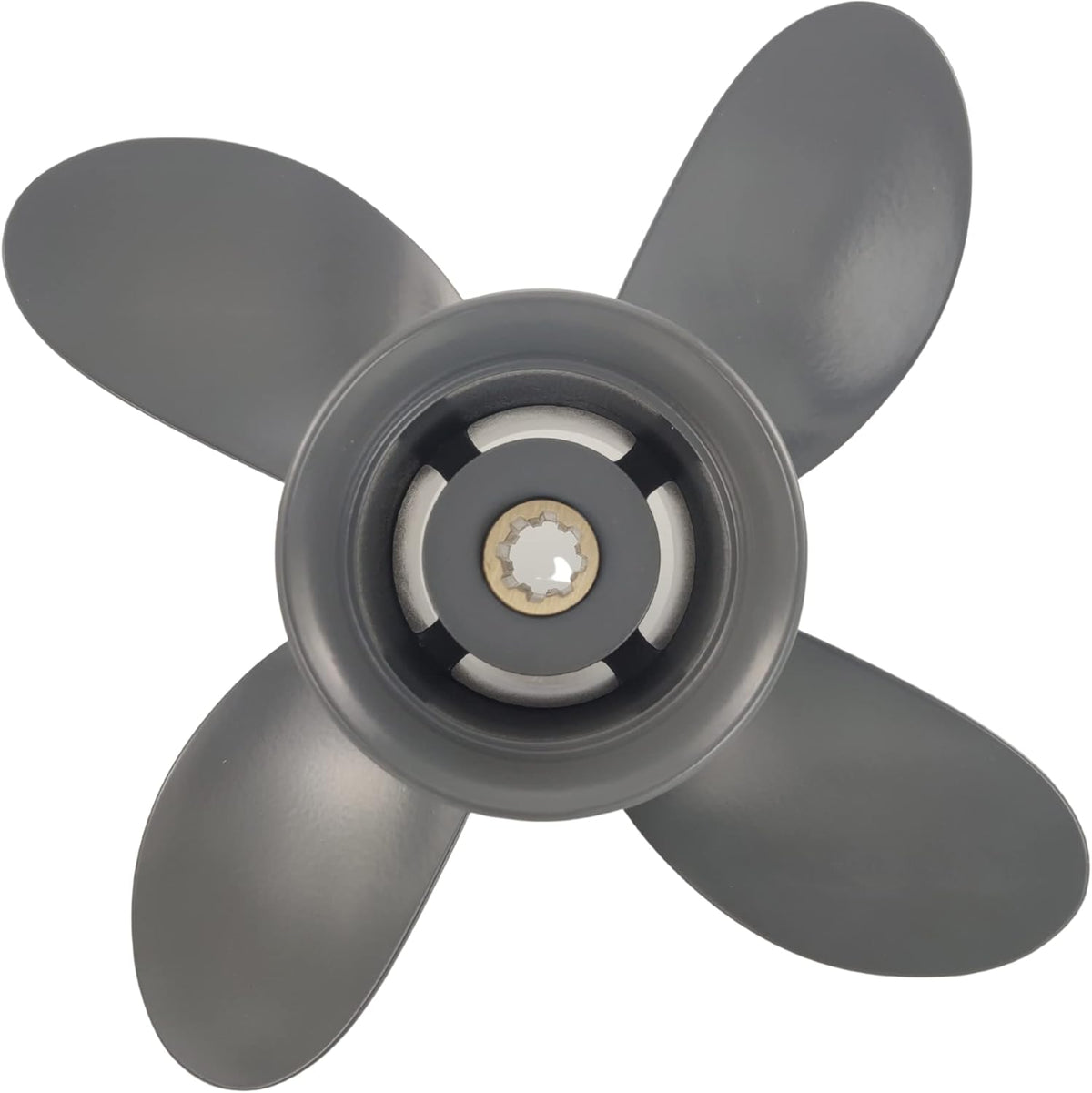 4 Blades 9 1/4x10, 9 1/4x11 Outboard Propeller, 8 Spline Tooth, RH Q522292