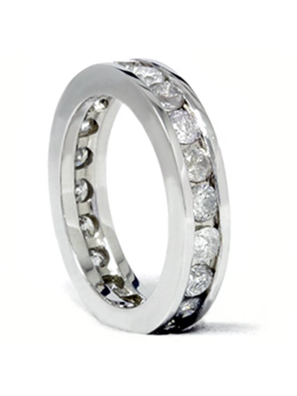 14K White Gold Diamond Eternity Ring V9267