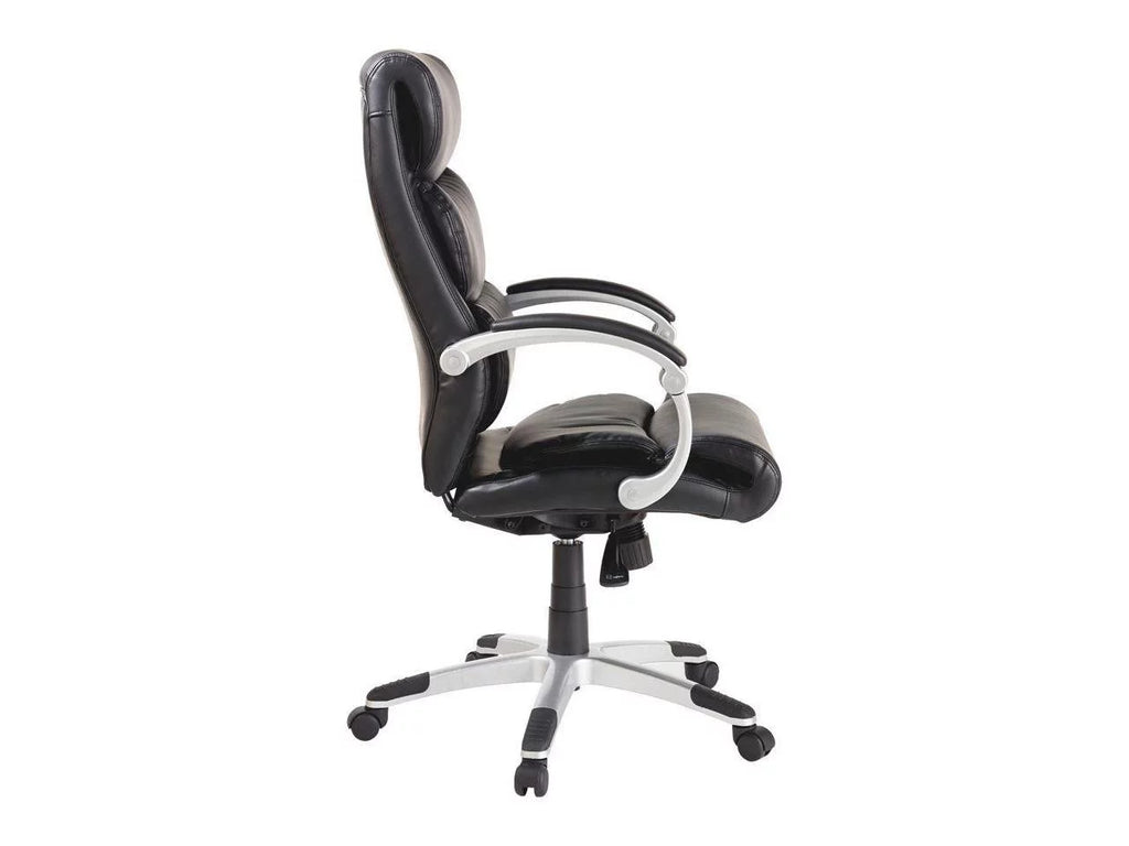High-Back Leather Chair with Flex Arms H20329