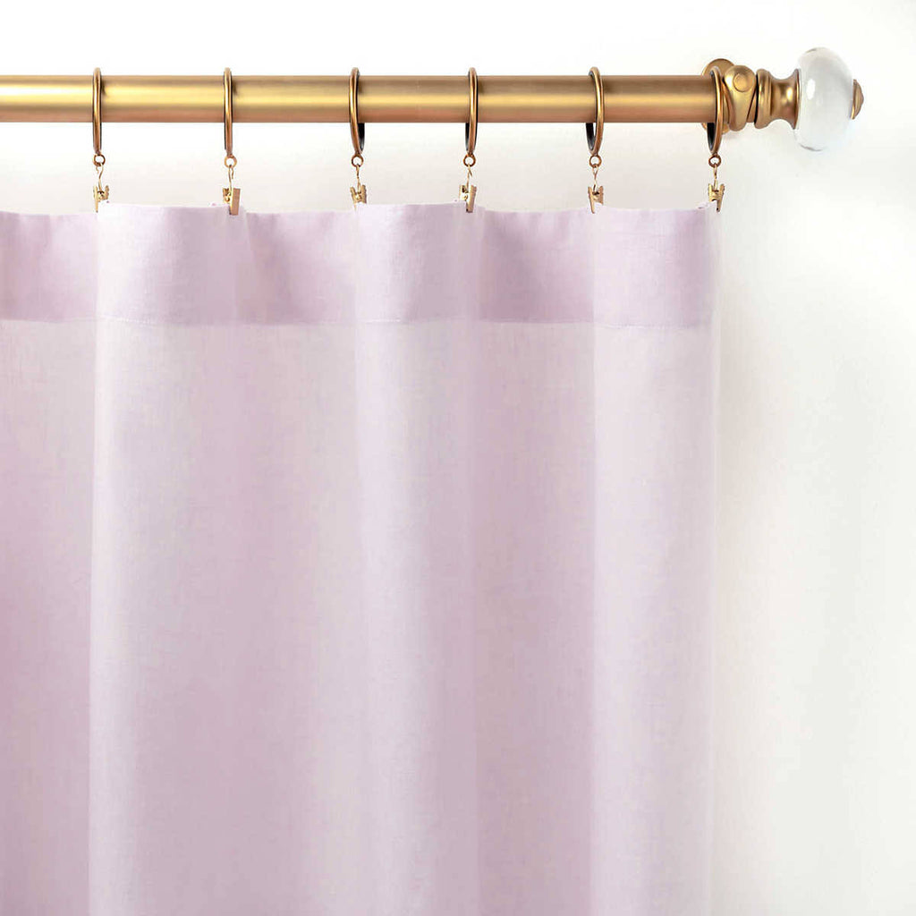 Glass Knob Satin Brass Finials Set of 2 K694