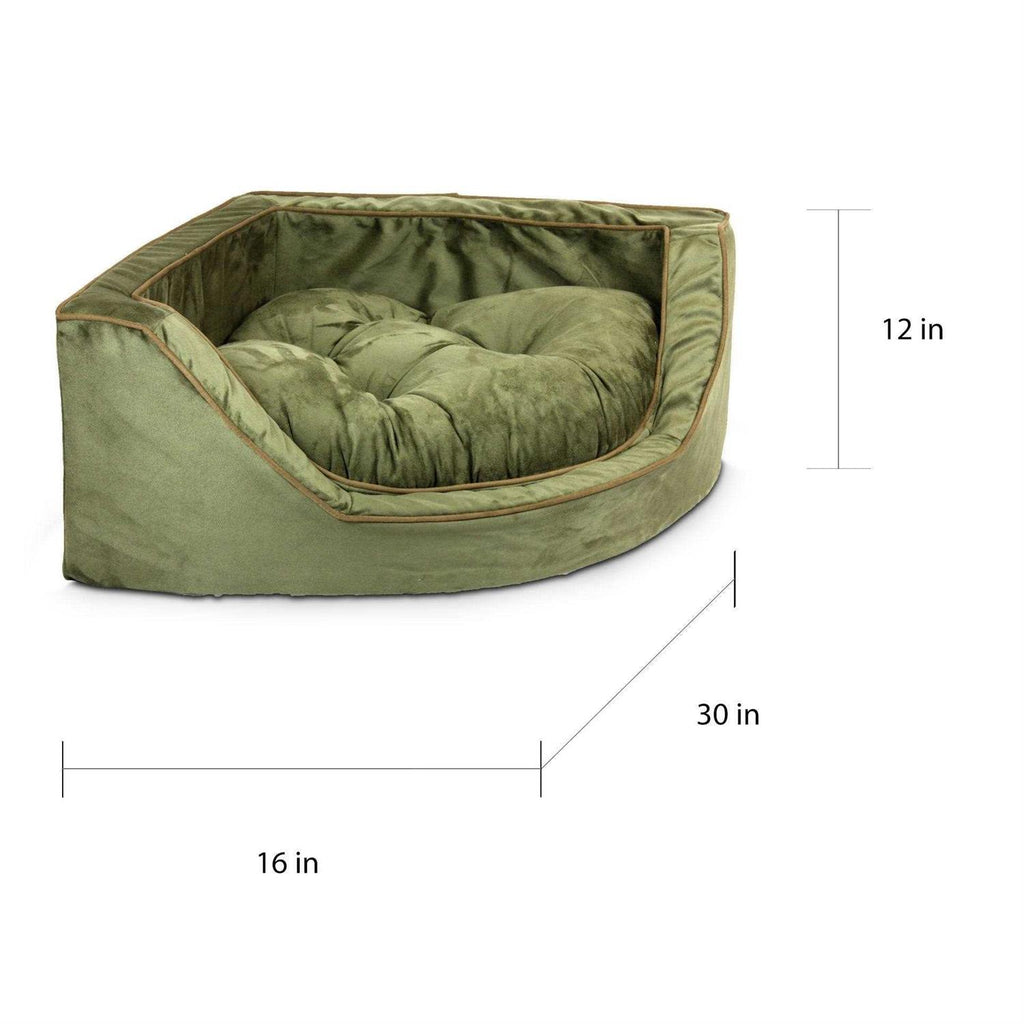 Overstuffed Corner Dog Bed M97124