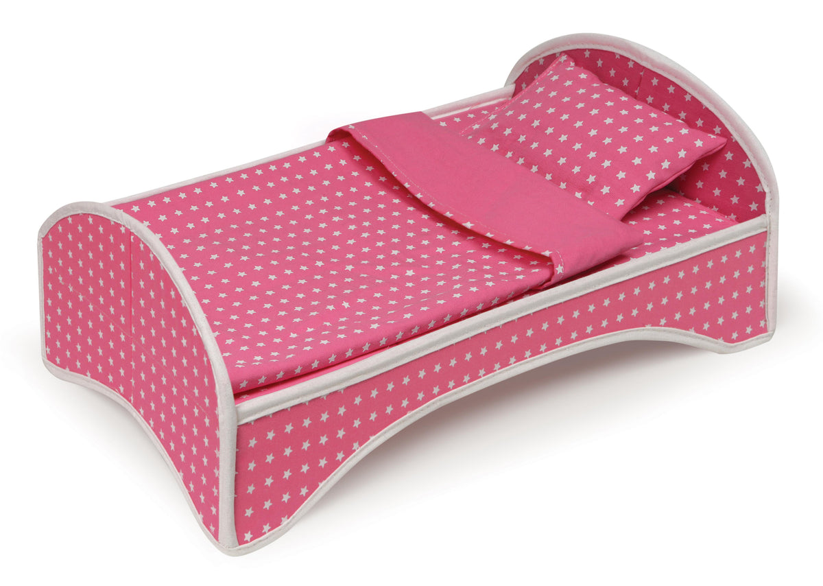 Pink Doll Travel Trolley and Carrier with Bed and Bedding O981744