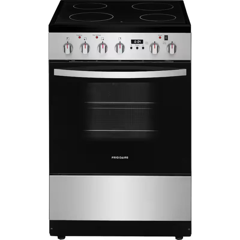 Freestanding Electric Range in Stainless Steel with 4 Smoothtop Elements K79812