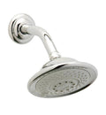 Satin Nickel Round Wall Mount Showerhead with Shower Arm O6852
