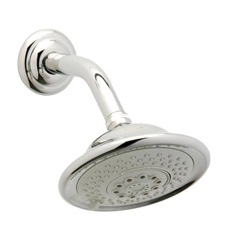Satin Nickel Round Wall Mount Showerhead with Shower Arm O6852