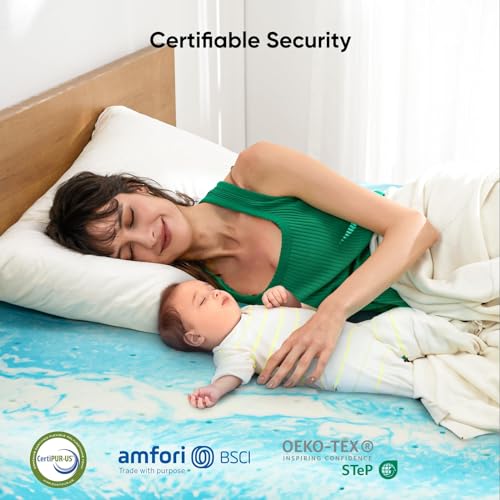 3-inch Gel Infused Cooling Queen Memory Foam Mattress Topper S948776