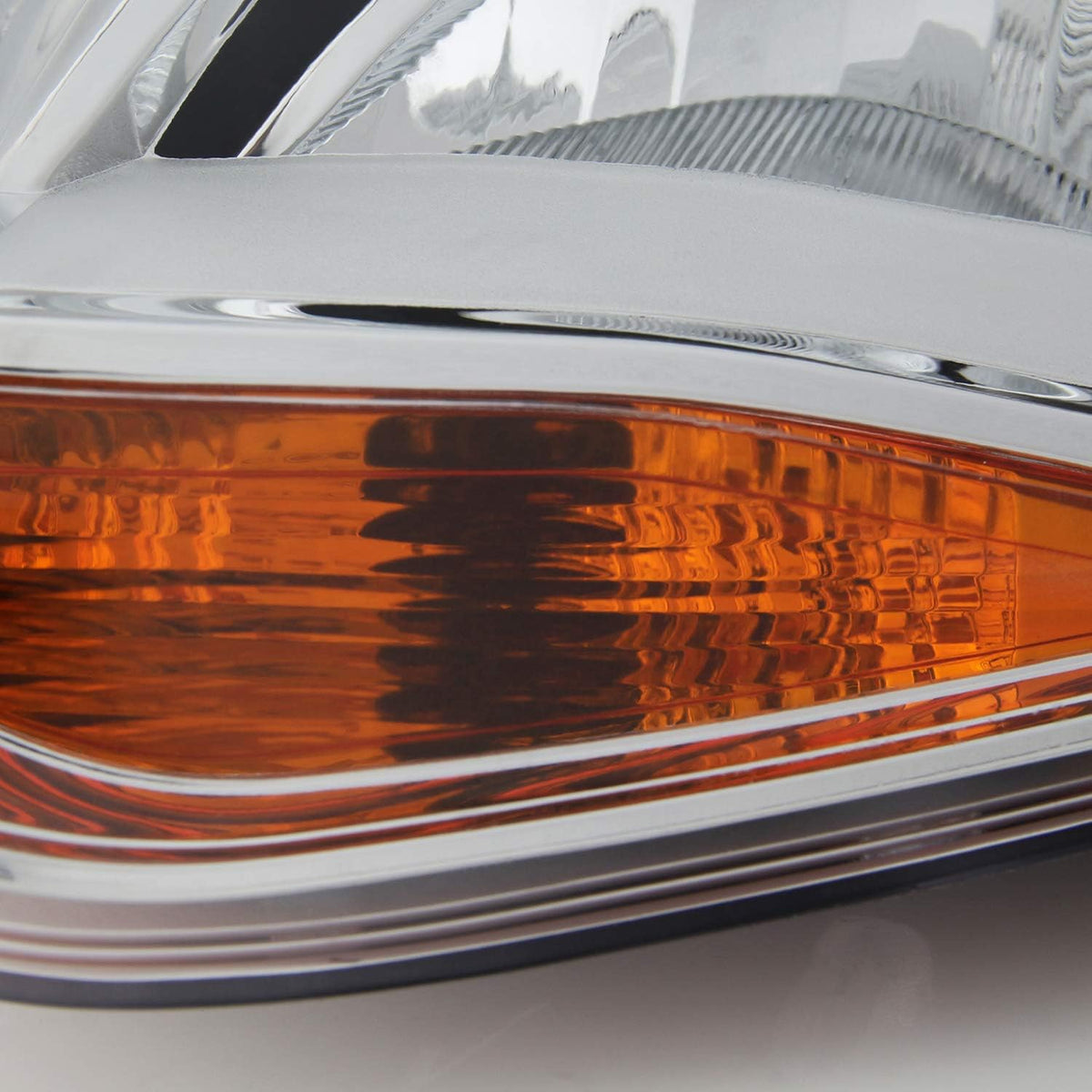 Chrome Trim Halogen Headlights Pair K173
