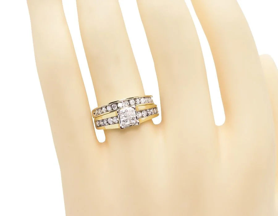10k Yellow Gold Diamond Engagement Ring S456574