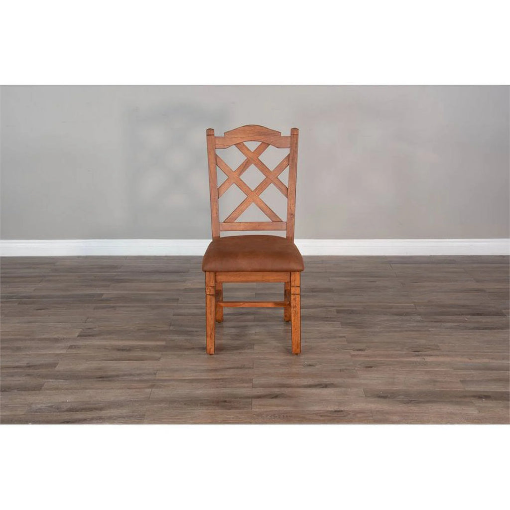 Rustic Oak Wood Chair X88832