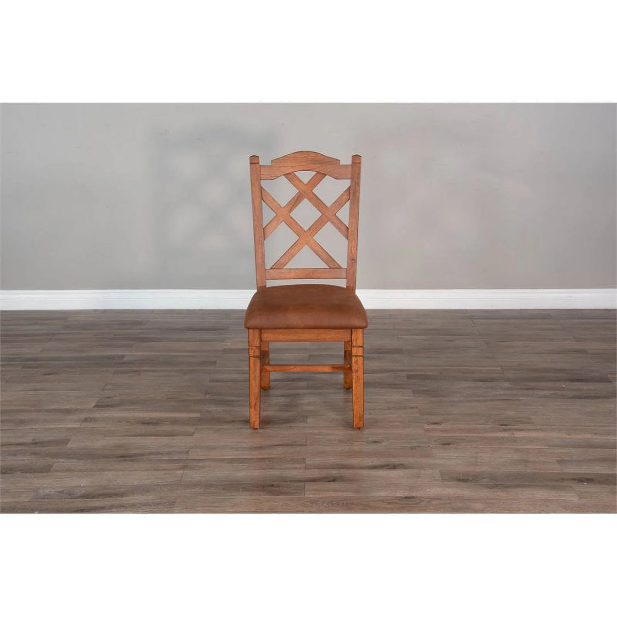 Rustic Oak Wood Chair X88832