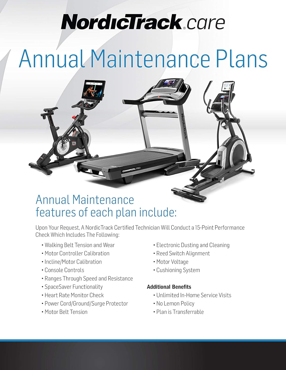 3-Year Annual Maintenance Plan for Fitness Equipment P5177