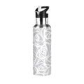 Stainless Steel Water Bottle with Straw Lid Vacuum Insulated Flask 20 OZ F568641
