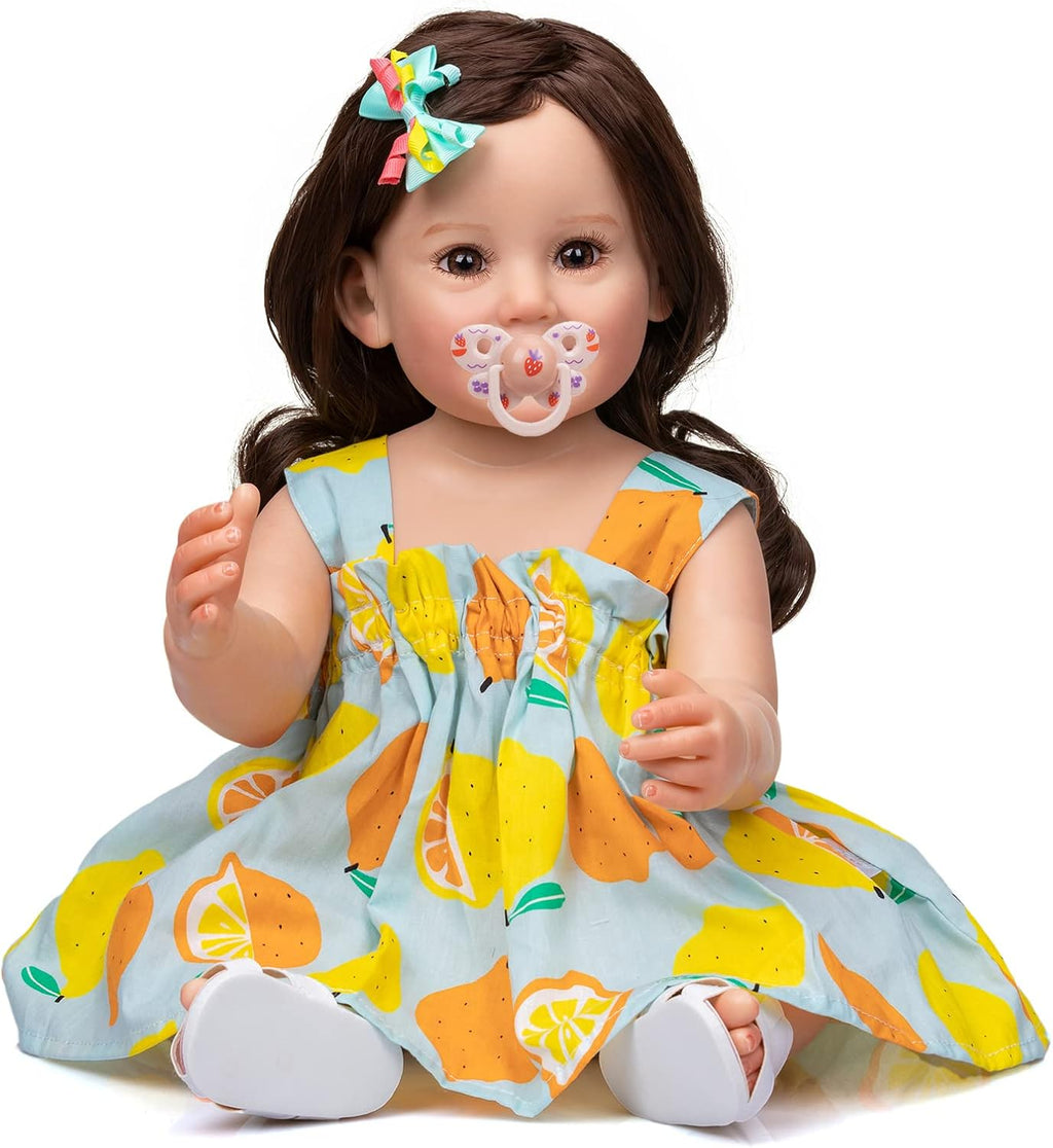 22 inch Full Body Silicone Reborn Baby Doll Girl I16653