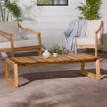 Solid Wood Slat-Top Outdoor Coffee Table H949