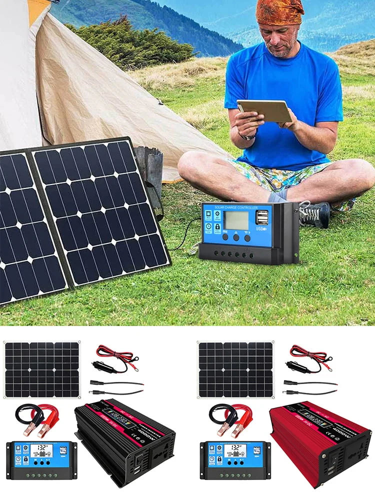 Solar Generator with 220V AC Outlet and 18W Panel P780329