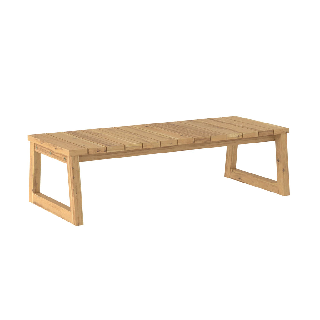 Solid Wood Slat-Top Outdoor Coffee Table H949