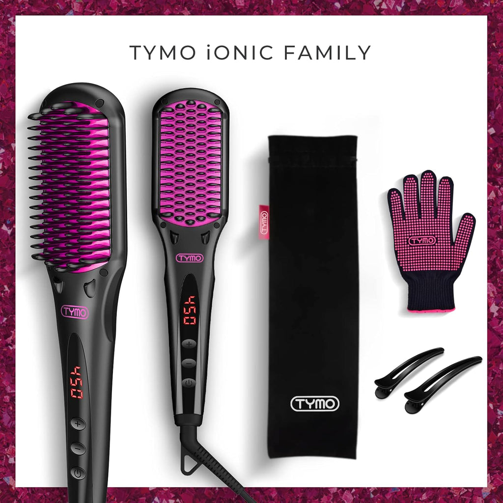 Ionic Hair Straightener Brush with 16 Heat Levels, Pack of 2 A893521