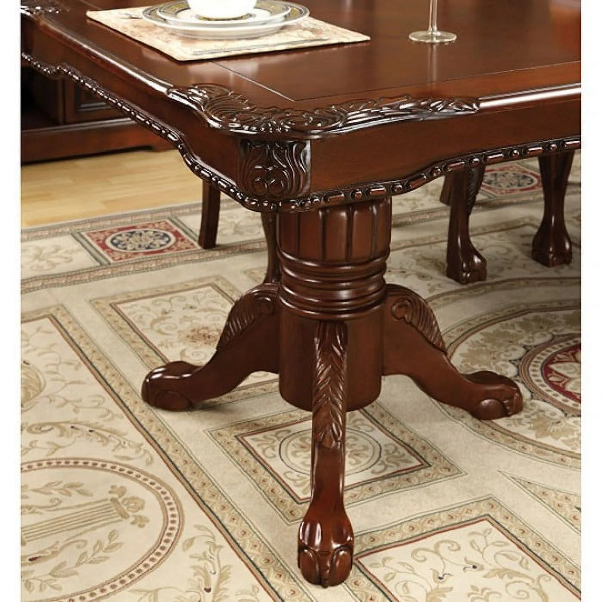 Dining Table with Double Pedestals Y43935