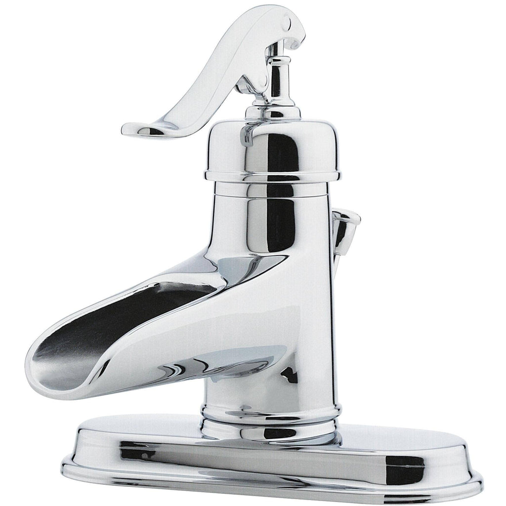 Polished Chrome Single-Handle Bathroom Faucet Y3785