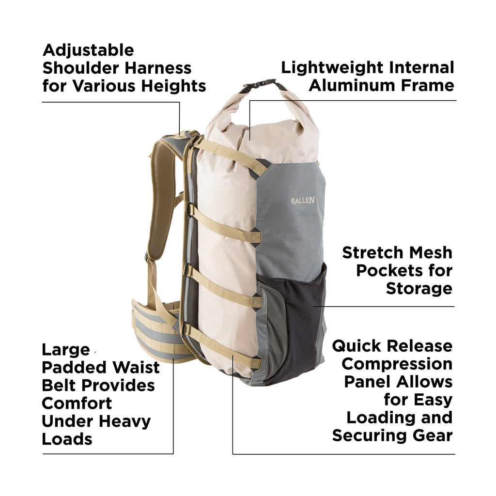 Harvest Trail Frame Game Bag Pack, Gray, Polyester R796