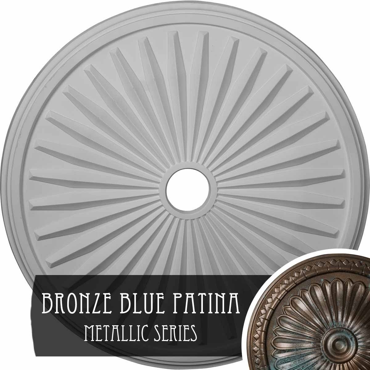 Bronze Blue Ceiling Medallion I922